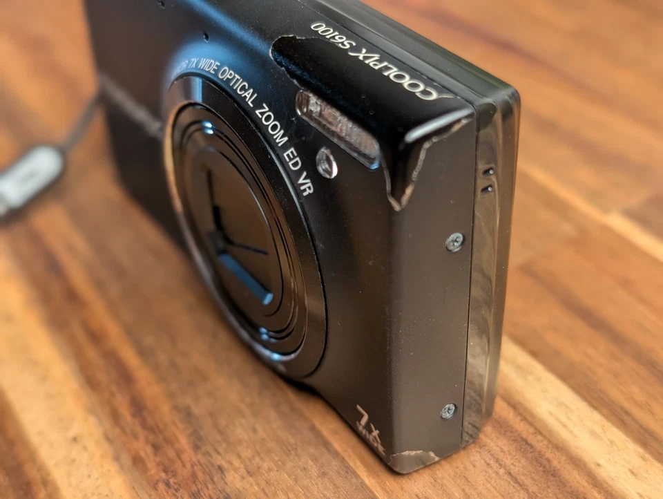 N MINT Nikon COOLPIX S6100 16.0MP Digital Camera 7x Zoom English ok Japan black - Image 3 of 4