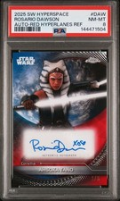 2025 Topps Star Wars Hyperspace Ahsoka Tano Rosario Dawson Auto Red 1/5 Bookend