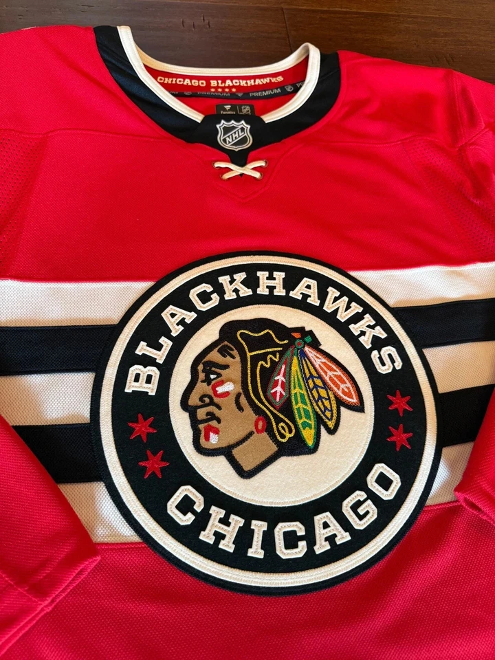 Connor Bedard Jersey Chgo Blacks Red Winter Classic Jersey Mens Size - Image 3 of 4