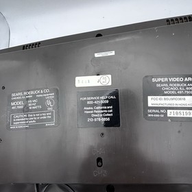 Sears Tele-Games Super Video Intellivision Console W/2 Controllers + 3 Games