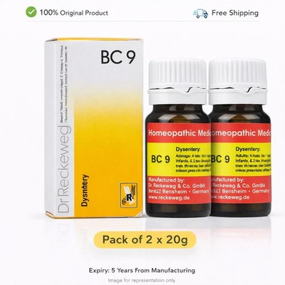 Dr Reckeweg BC 9 Tablets 20g Homeopathic General Wellness Support 2 Pack