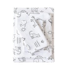 Kids Full Size Bed Sheets, Soft Microfiber Full Size Sheets for Boy Girls, 4 ...