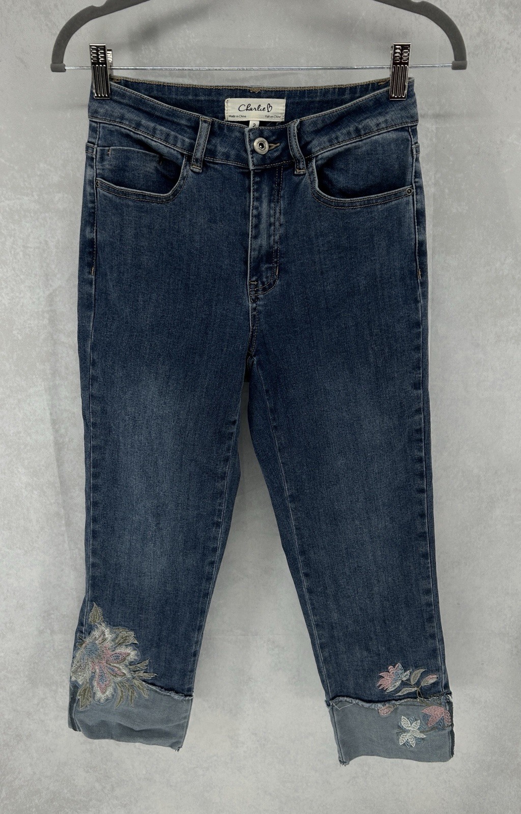 Sz 2 Straight Leg  Boho Hipster