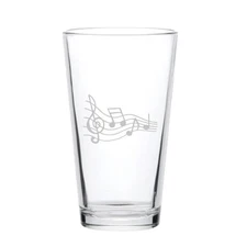 16oz Beer Mug - Music Notes