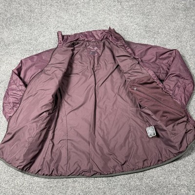Helly Hansen Jacket Womens Small Purple Quilted Insulated Full Zip
