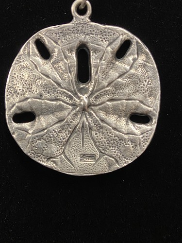 Sterling Silver Sand Dollar Pendant Necklace - Picture 3 of 5