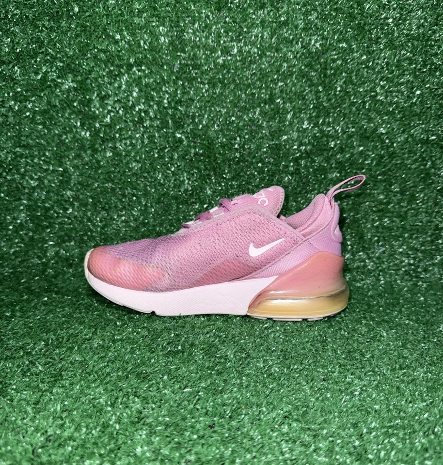 Nike Air Max 270 TD Flamingo Pink Running Shoes Comfort Sneaker Toddler Size 13C - Image 4 of 4