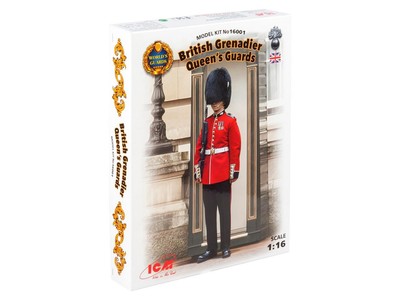 ICM 16001 British Grenadier Queen's Guards 1:16 Scale Figur Plastik Modellbausatz