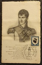 1972 CARTE MAXIMUM CARD EXPO MONDIALE NAPOLÉON BLASON CORSE  PARIS