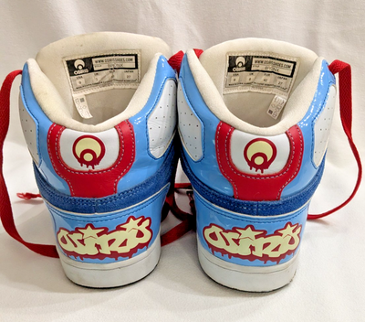Osiris NYC 83 CLK Bronx Red, White & Blue High Top Skate Shoe Size