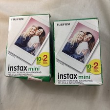 Fujifilm Instax Mini Film 20 Count box X 2, 40 Total Exposures. EXP 10/2024
