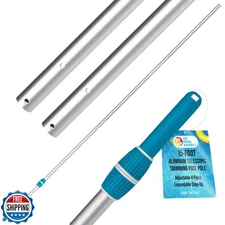 U.S. Pool Supply Telescoping Pole 15-Foot Aluminum Pool Pole Telescopic Clean
