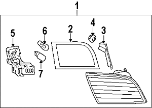 AUDI NEW A3 8P 4DR 08-13 REAR N/S LEFT INNER TAIL LIGHT BULB SOCKET 8P4945257C - Picture 4 of 4