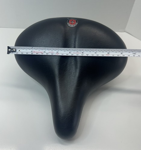 Black Schwinn Bike Seat Dual Coil Spring Cruiser Comfort Saddle - Picture 7 of 8