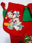 3 Mickey and Friends Felt Christmas Stockings Red & Green Felt Disney 2 Sm 1 Lg — photo 5