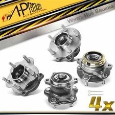 A-Premium 4x Front & Rear Wheel Hub Bearing Assy for Nissan Murano 03-07 V6 3.5L