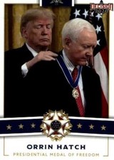 2020 Leaf Decision Presidential Medal of Freedom #PMOF-3 Senator Orrin Hatch 