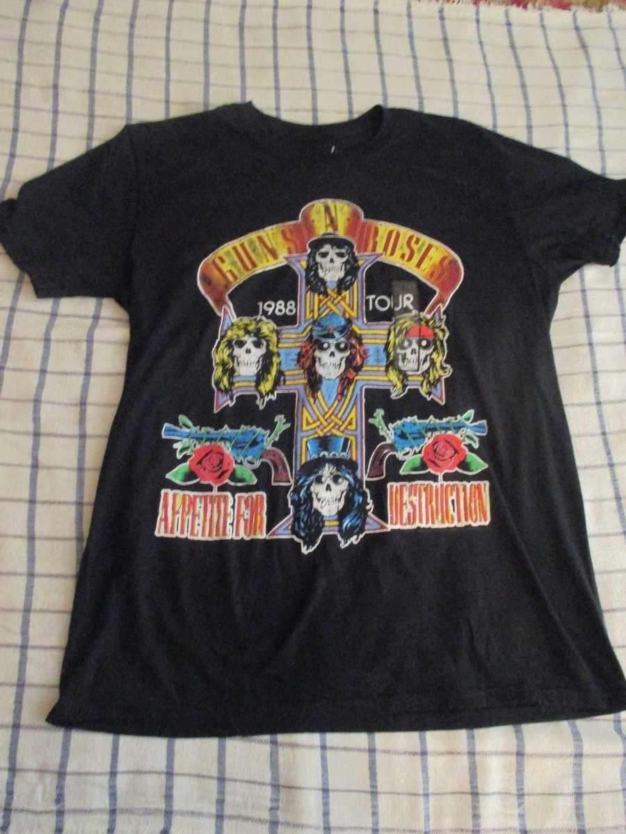 1988 GUNS N ROSES BRAVADO T-SHIRT APPETITE FOR DESTRUCTION TOUR