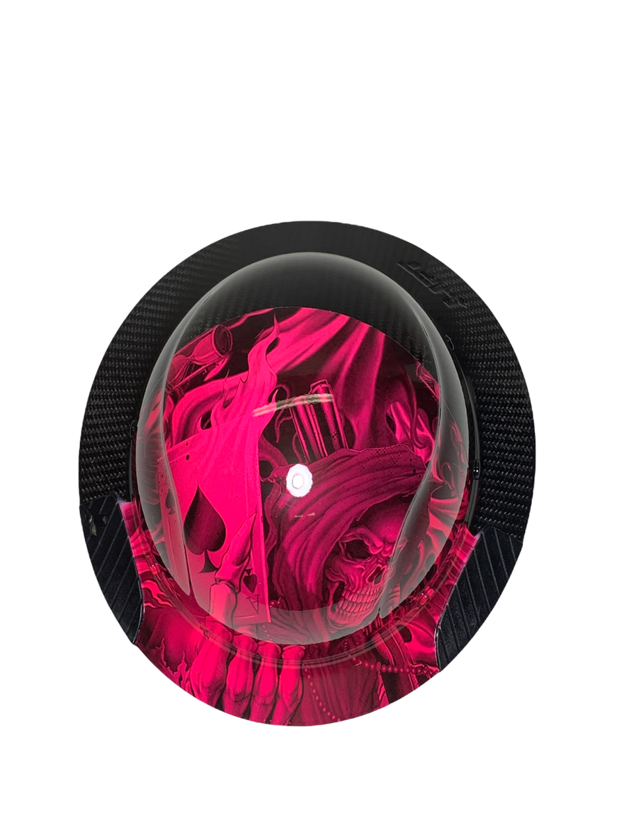 Black and hot Pink Ace of Skull Lift DAX Fifty 50 Carbon