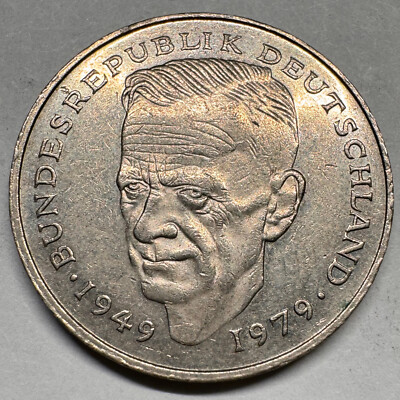 1986 Germany 2 Marks - F - Beautiful Coin - #A-031-B