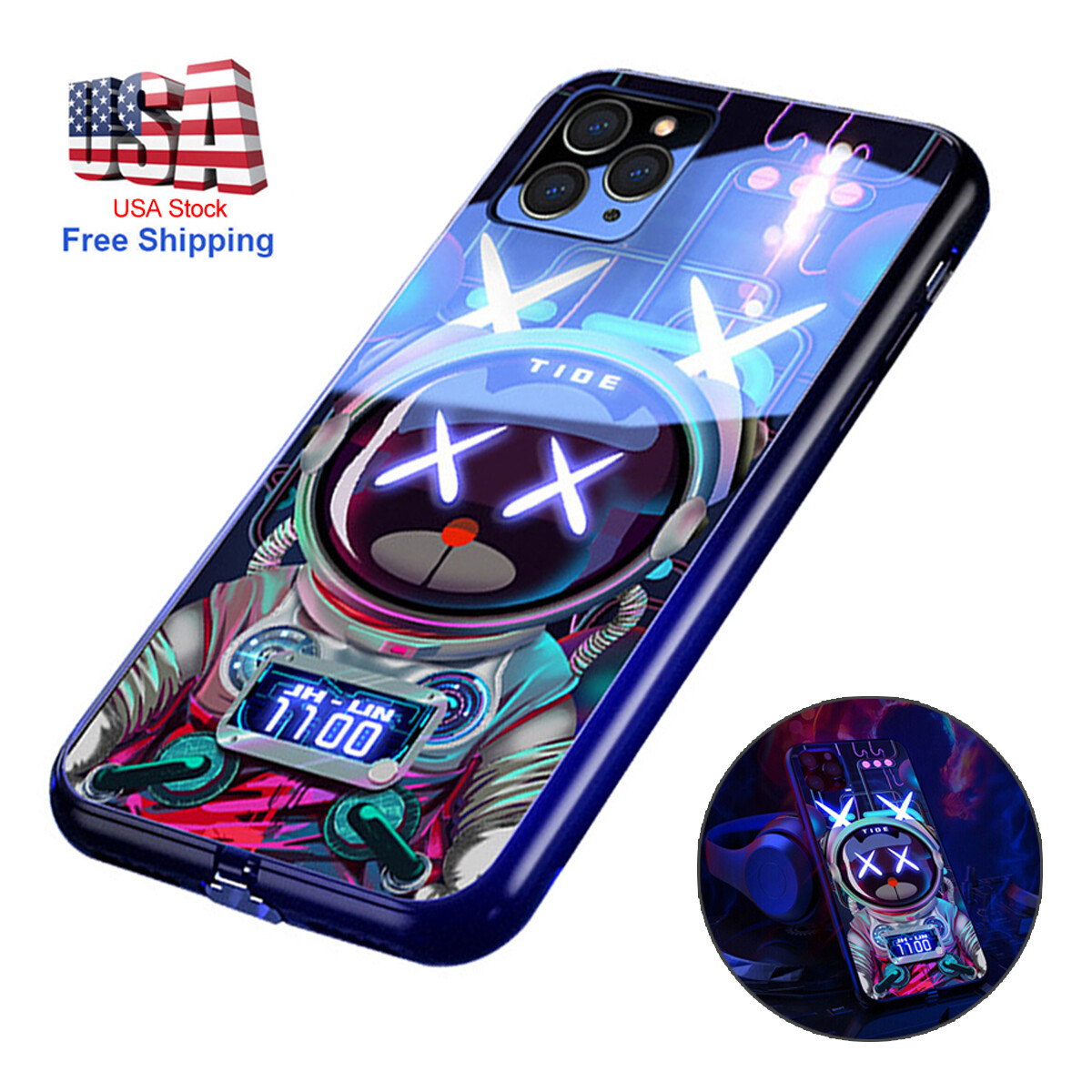 Led Light Iphone Rgb Case Led Phone Case Iphone 12 Pro Max Swarm