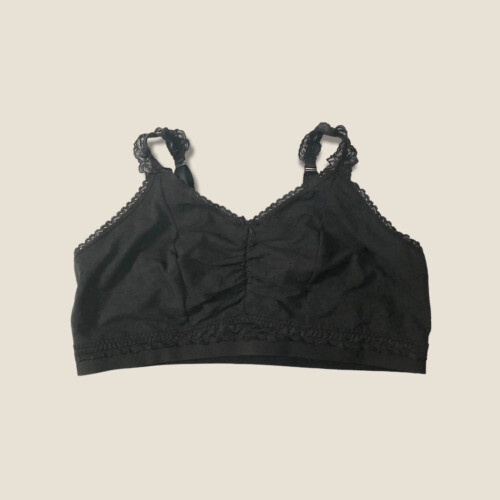 Nuovo Plus Sz Smooth Simply Wire Free PLUNGE Bra Cacique Lane Bryant Nero Solido