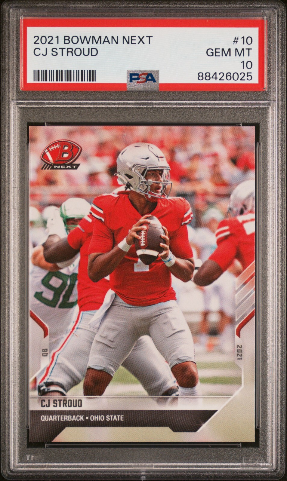 2021 BOWMAN NEXT TOPPS NOW #10 CJ STROUD * PSA 10 * OHIO STATE * LOW POP * QTY *