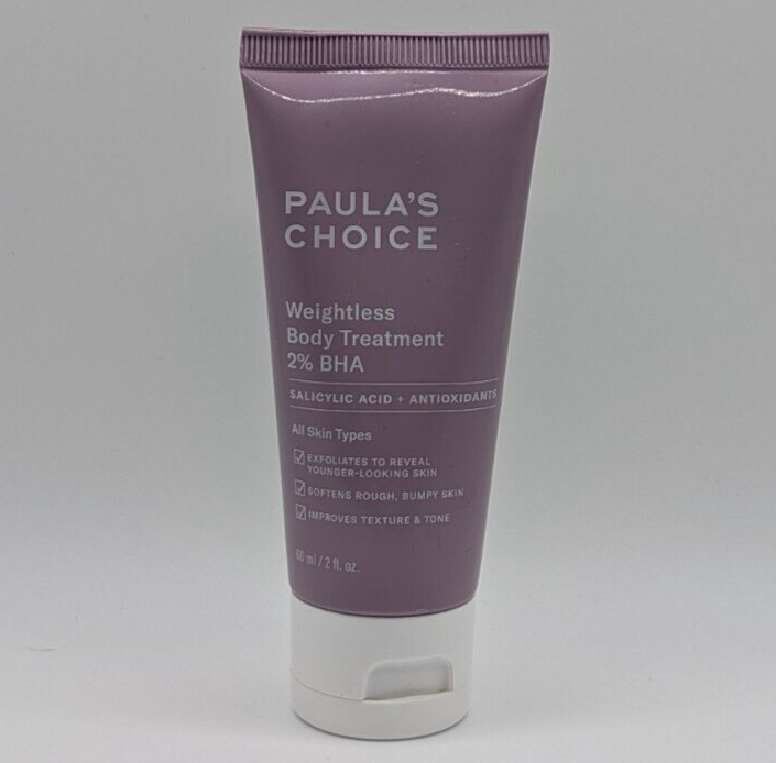 Paula's Choice Weightless Body Treatment 2% BHA Salicylic Acid Antioxidants 2oz