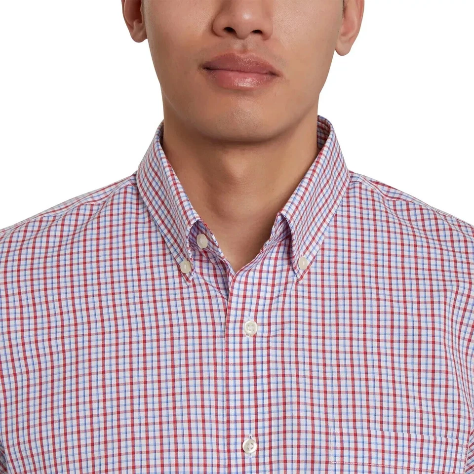 Kirkland Signature Men's Traditional Fit Dress Shirt, Plaid , Red 16.5X 34/35 - Image 3 of 4