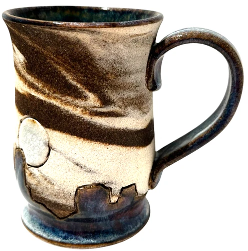Vintage Mark Arnegard Mug ARNE Ceramics Studio Art Pottery Desert Mesa