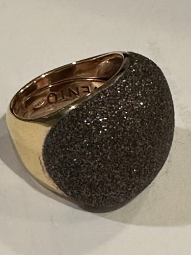 PESAVENTO GOLD PLATED SILVER RING WITH DUST OF DREAMS !!!!