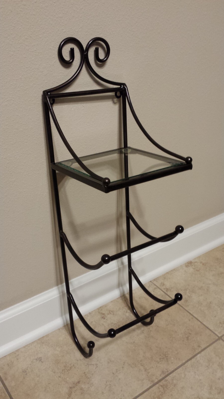 Rack Holder With Top Shelf
