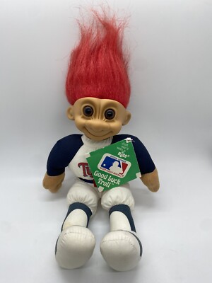 Vintage Russ Troll Minnesota Twins MLB Red Hair Soft Body Plastic Head