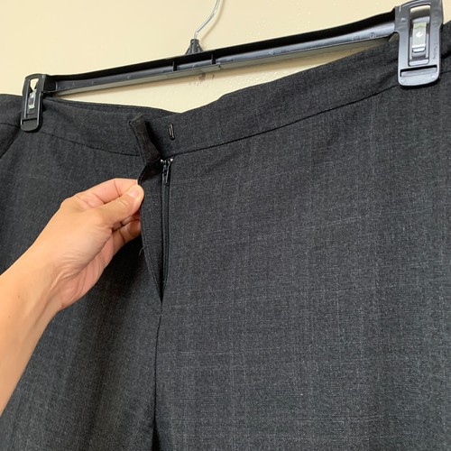 Pantalones de vestir Amanda+Chelsea para mujer tiro bajo talla grande pantalones talla 18W en carbón - Imagen 5 de 13