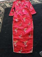 EXQUISITE Traditional Chinese Red Jacquard SMALL Wedding Cheongsam Dress