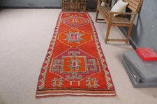 Kitchen Rug, Turkish Rug, 3.2x11.2 ft Runner Rugs, Vintage Rug, Flatweave Rug
