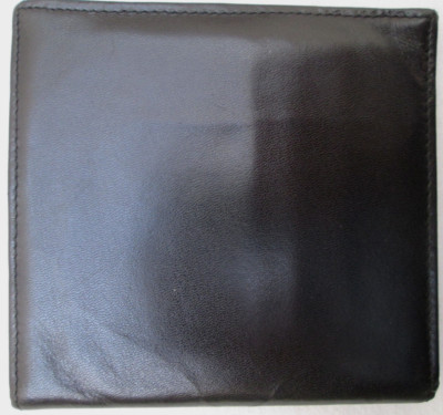 Portefeuille Homme Cuir Vintage BASIC HOMME - Porte-Cartes Noir - TBE