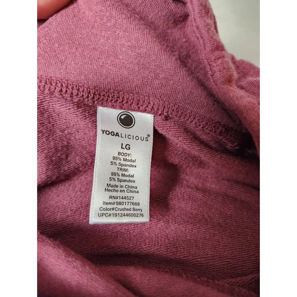 yogalicious pullover long sleeve modal blend stretch shirt