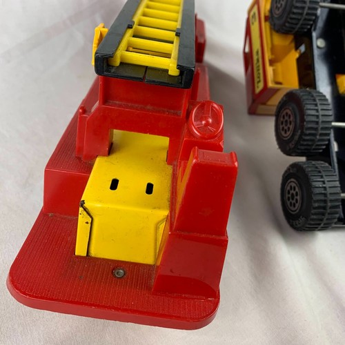 Vintage TONKA Aerial Fire Truck with Ladder Dept 3 Pressed Steel & Plastic READ - Picture 10 of 13