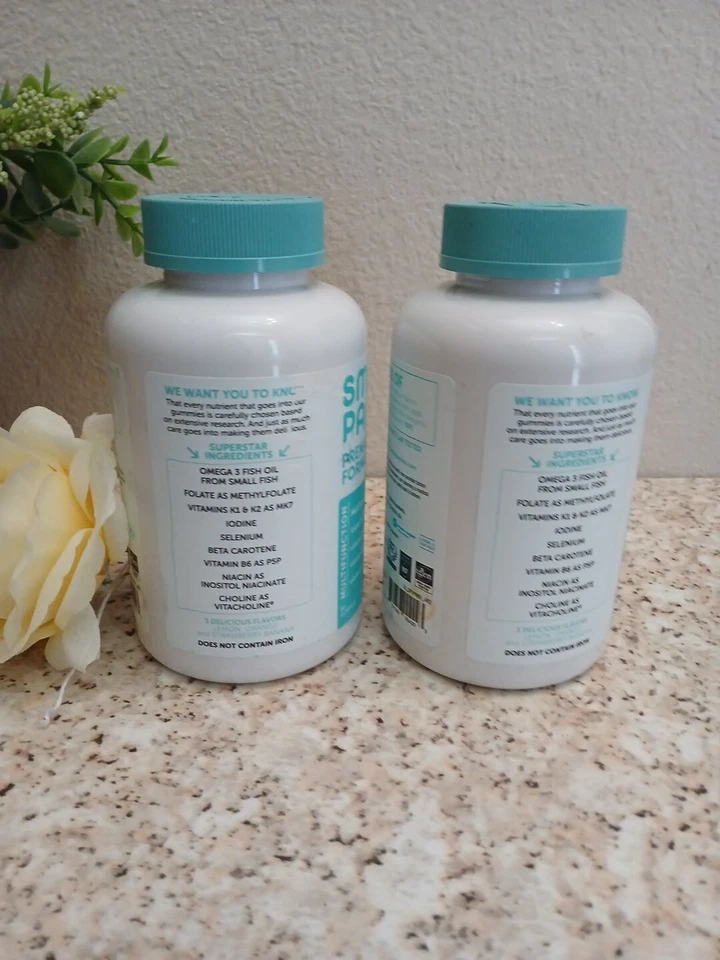 Pantalones Smarty Fórmula Prenatal Multi y Omega 3s Suplemento Dietético 80 Gomie Ex:01/25 Foto 4 de 4