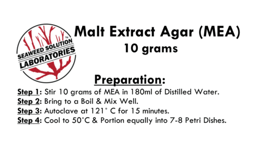 Malt Extract Agar (MEA) 10 grams - Great For Growing Mushrooms! - FREE SHIPPING - Picture 3 of 6