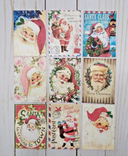 9 Retro Style Christmas Handmade Pocket Letter Cards Scrapbooks Crafts Journals