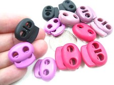 small cute mini Toggles Cord Adjusters Orbs Spring Loaded cord locks Rope lock