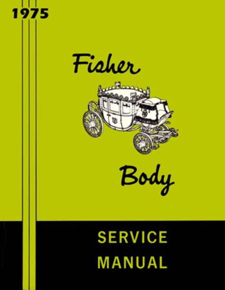 1975 Buick Cadillac Chevrolet Fisher Body Service Shop Repair Manual Convertible