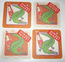 Set of 4 Samuel Adams Cardboard Coasters Tip One Back Mate Crocodile Sunglasses