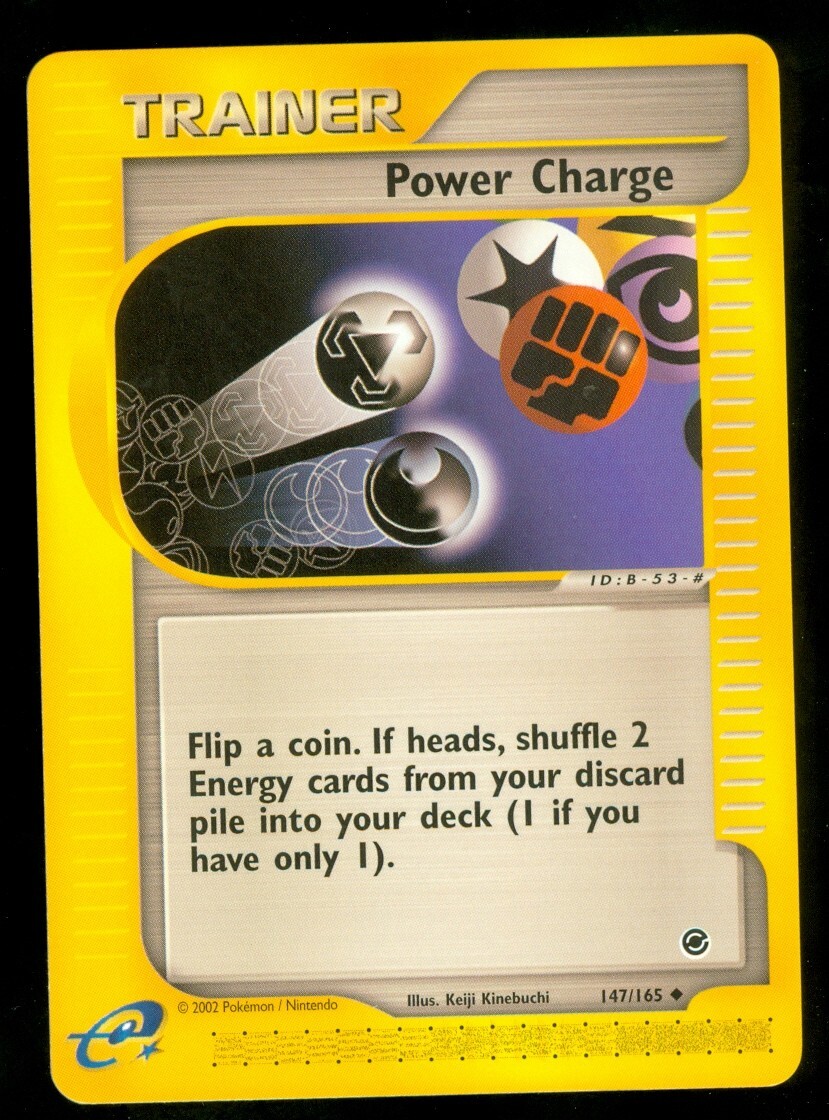 Pokemon POWER CHARGE 147/165 - Expedition - - MINT