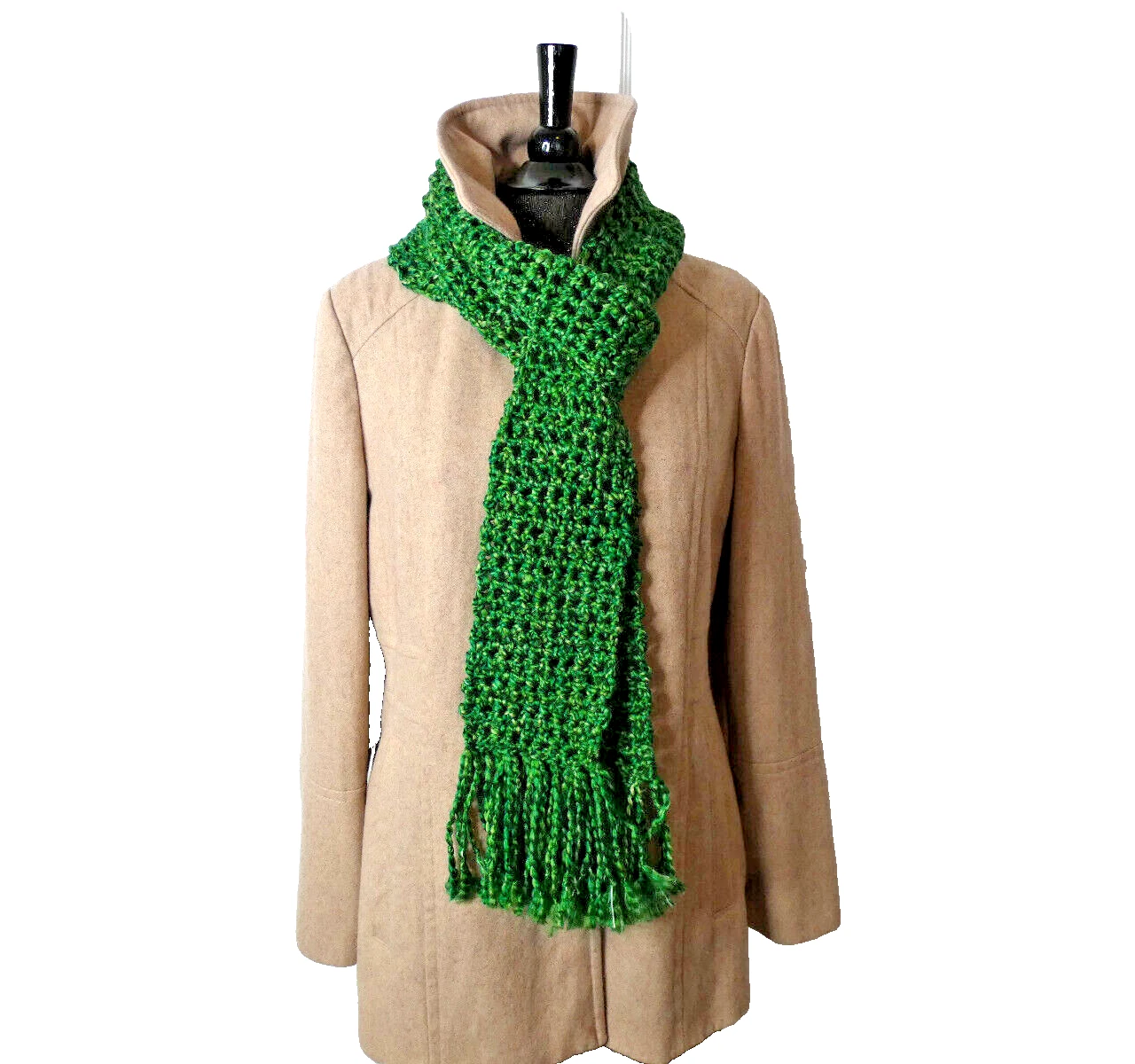 Green Scarf 86"x5" Extra Long Chunky Handmade Crochet Hand Knit Warm Winter NWT
Opens in a new windo