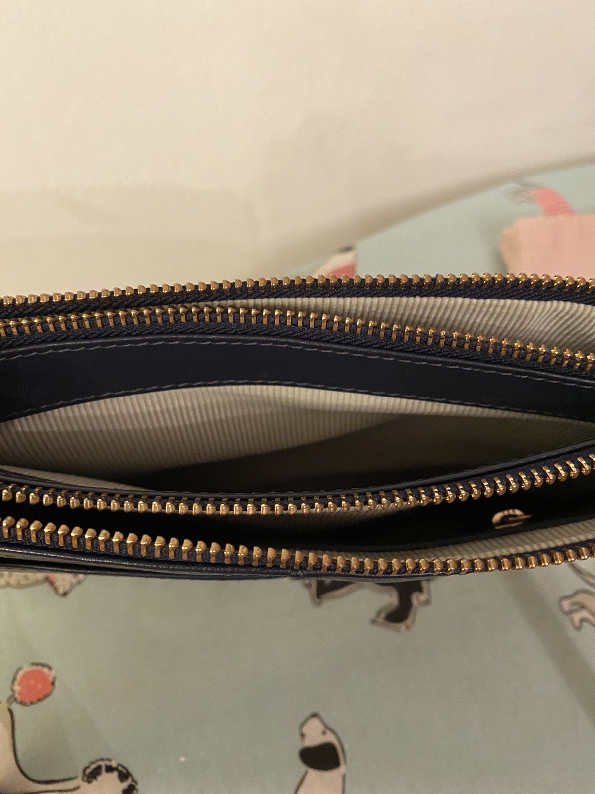 Radley Navy Leather Cross Body Bag With Cotton Dust Bag eBay