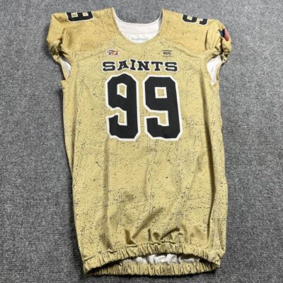 Riddell Men's Yellow Saints 99 American Polyester Football Jersey Size XL 
