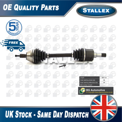 Fits Ford Focus C-Max 1.6 D dCi 1.8 2.0 Driveshaft Front Left Stallex